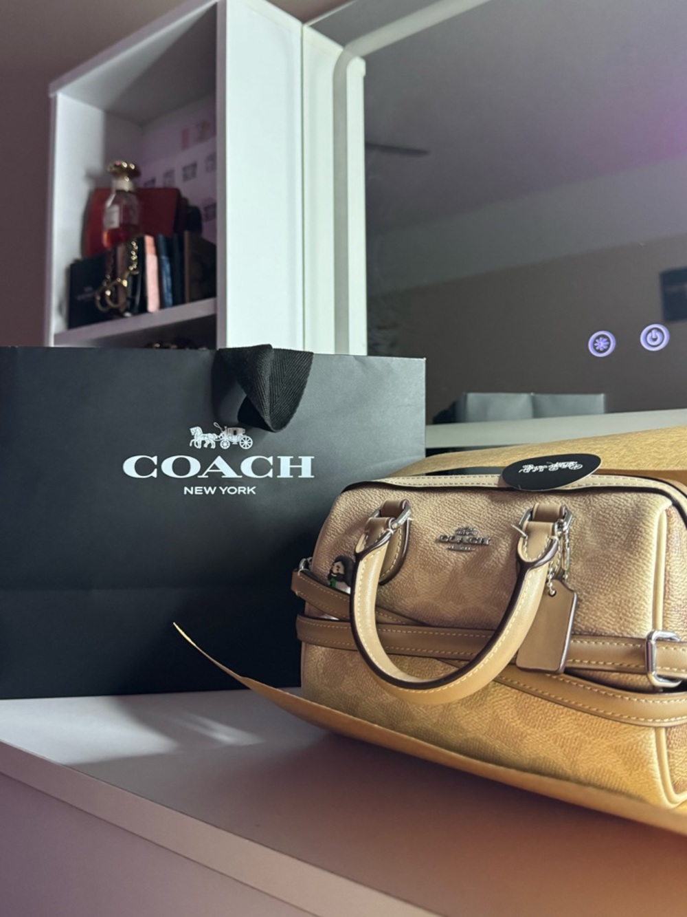Coach Mini Rowan (tan/brown) - Picture 2 of 4